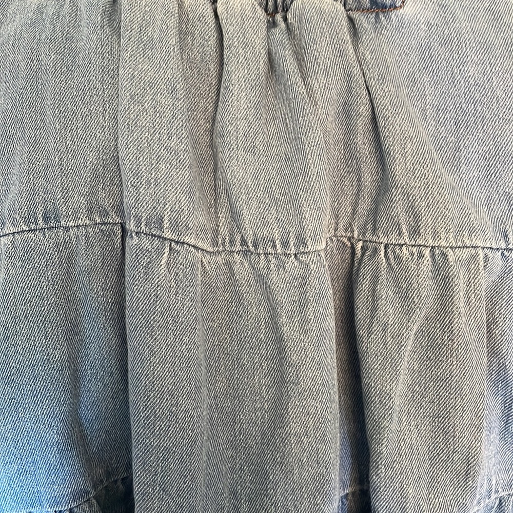 Free People Light Blue Denim Mini Dress - Picture 7 of 8